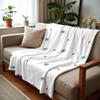 Xmas Light Holly Anime Cartoon Flannel Blanket Soft Warm Throw for Bedroom Sofa Car Kids Holiday Gift