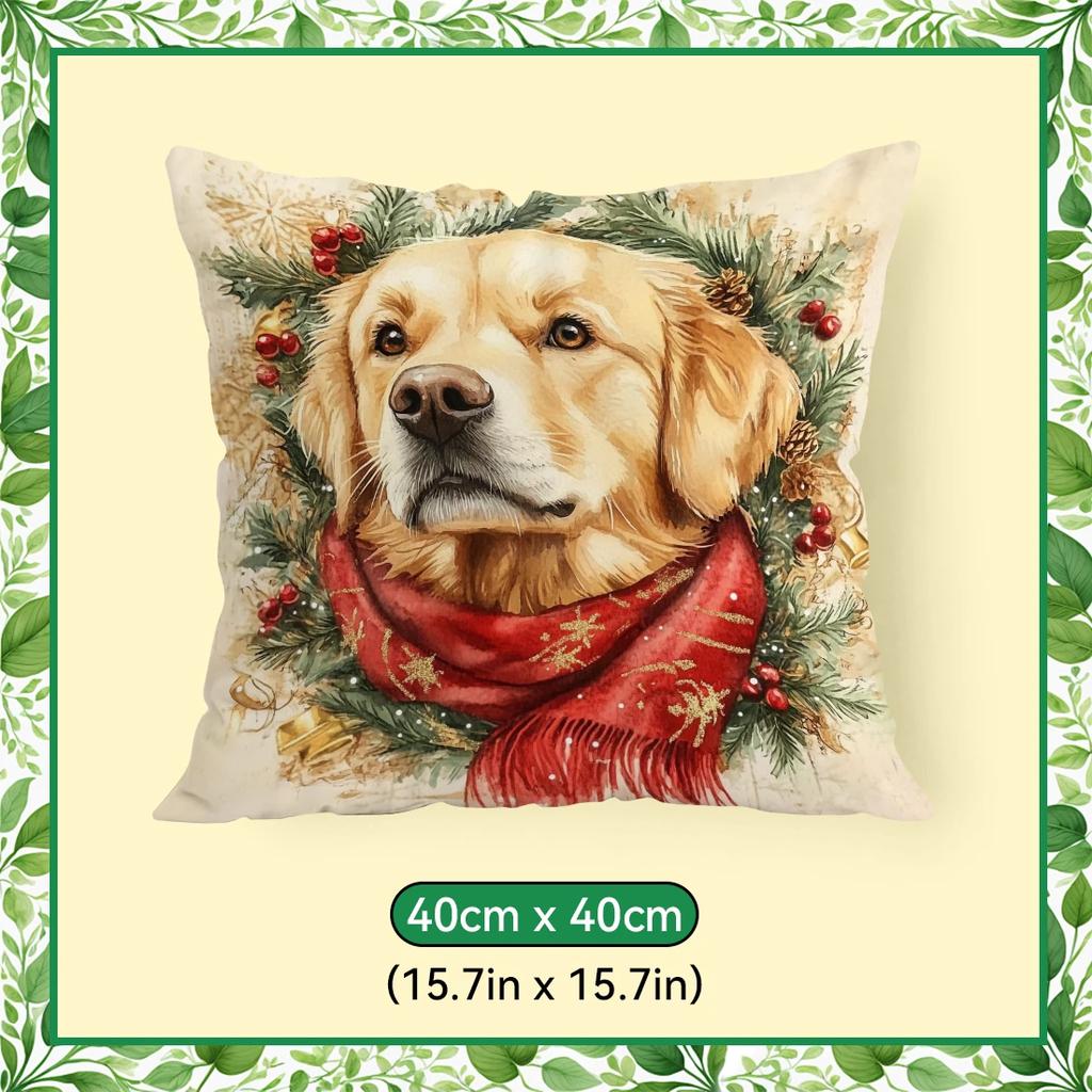 40/45/50cm cute golden retriever Cushions Pillowcase Polyester Cushion Cover Throw Pillow Pillowcover Home Car Sofa Decor