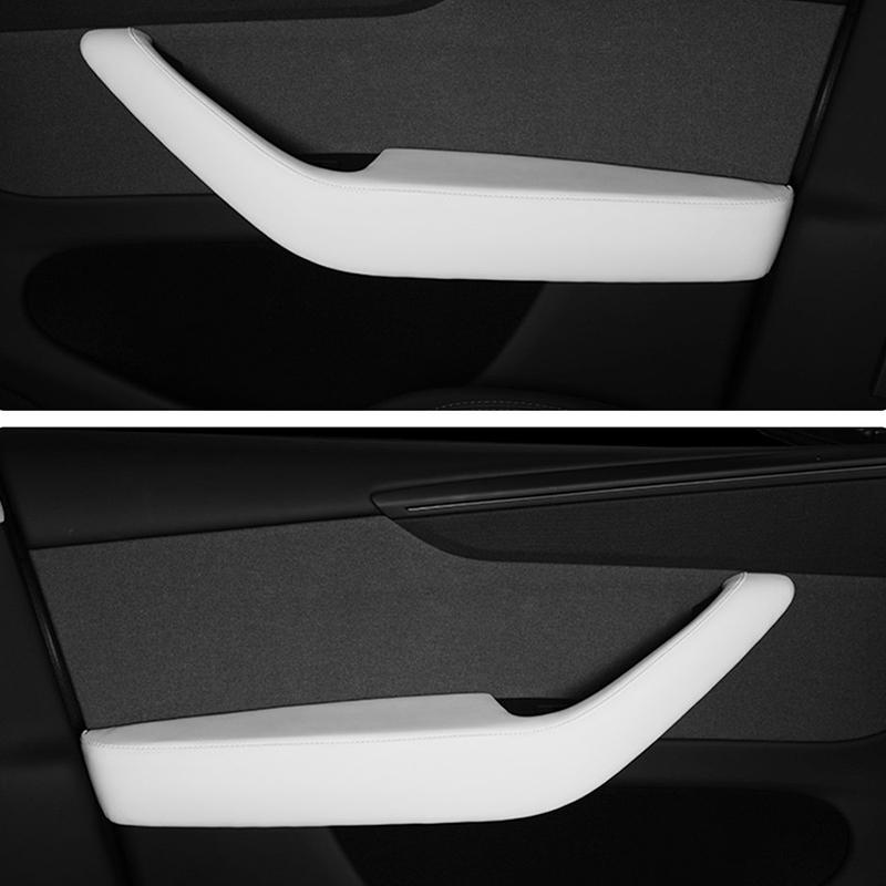 For TESLA Juniper Model Y Door Handle Protective Cover for Model 3 Highland 2025 2026 Leather Interior Modification Accessories