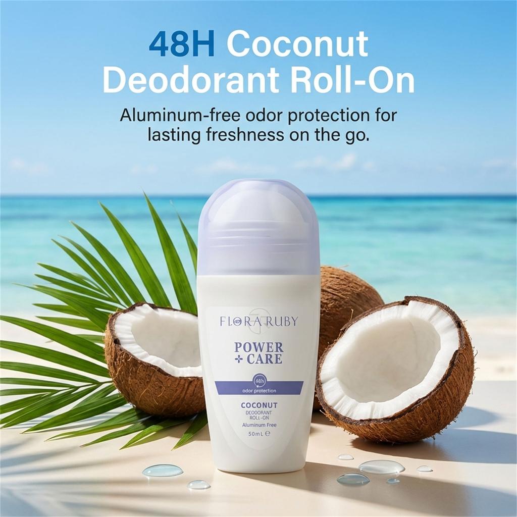 Antiperspirant Deodorant Roll-On 50ml Long-Lasting Dryness with Scent for Sensitive Skin