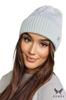 Sappho Women' Set Hat with Snood, Ecru Color