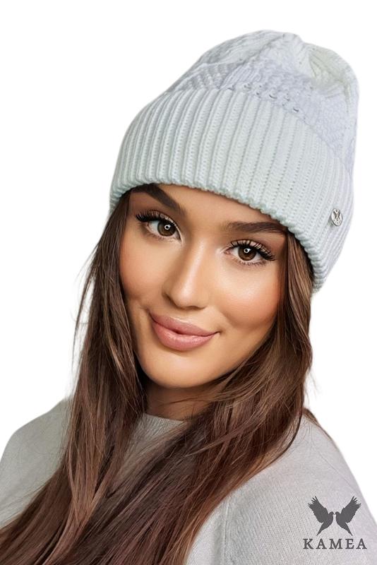 Sappho Women' Set Hat with Snood, Ecru Color