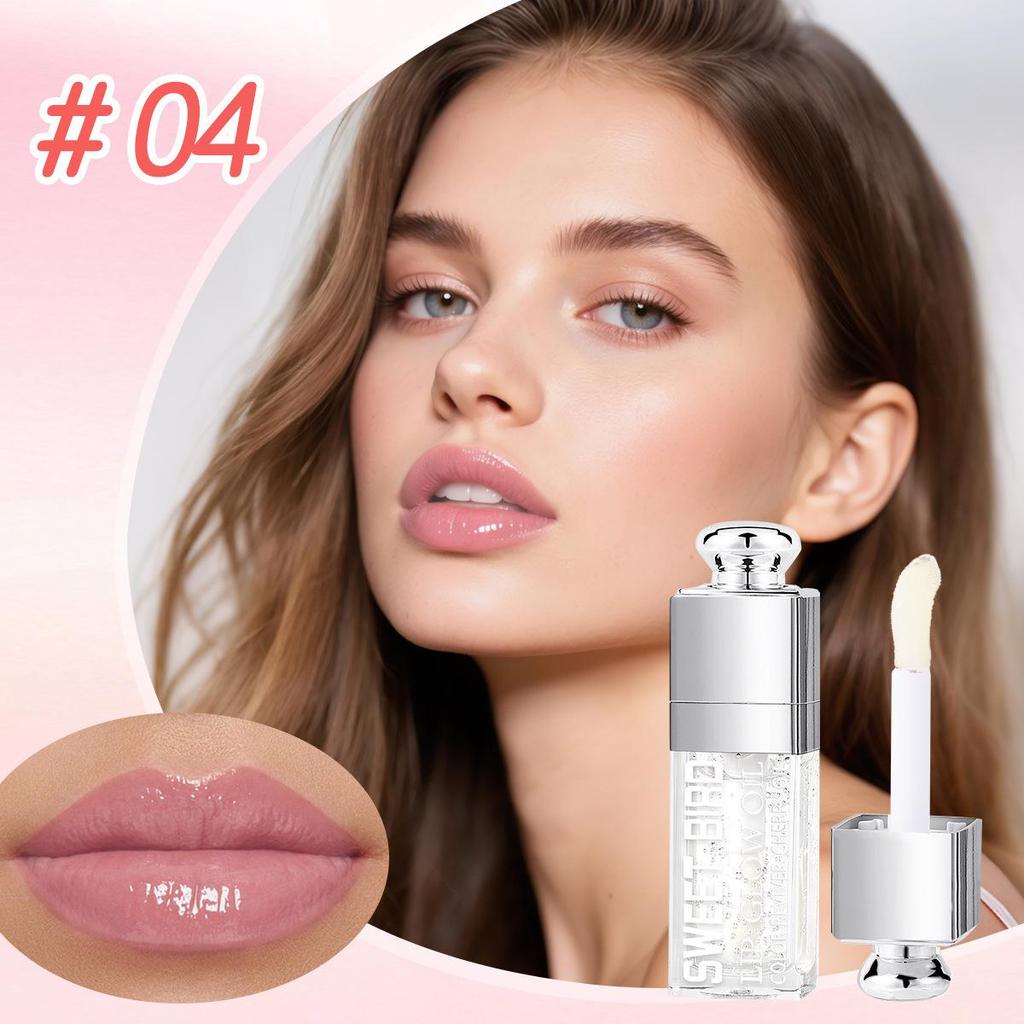 Exclusive Cross-Border Lip Oil: Transparent Plumping Gloss for Moisturized Lips
