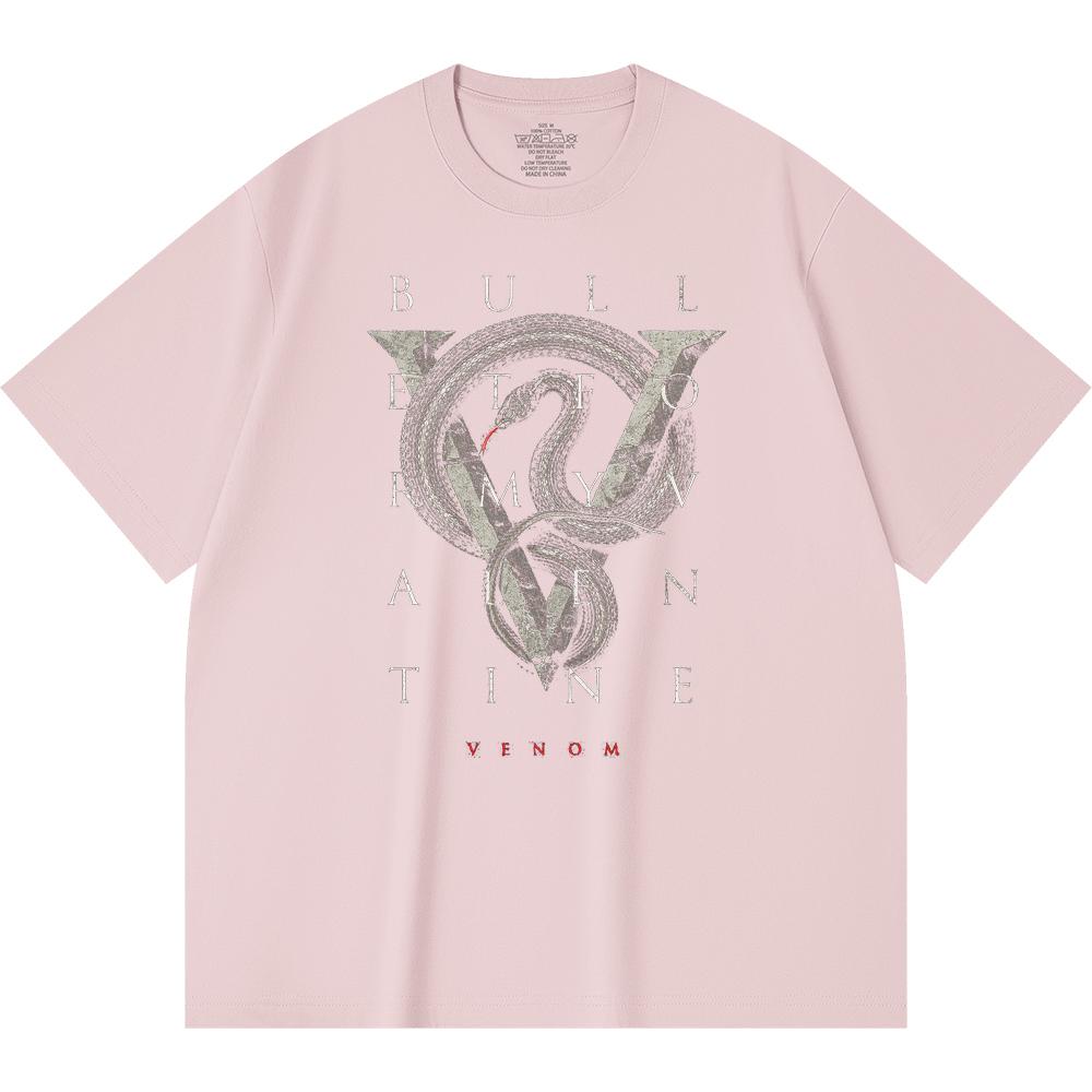 230 g/m² 100% katoenen heavy metal T-shirt met rockband- en popmuziekprint, unisex T-shirt van zwaar katoen.
