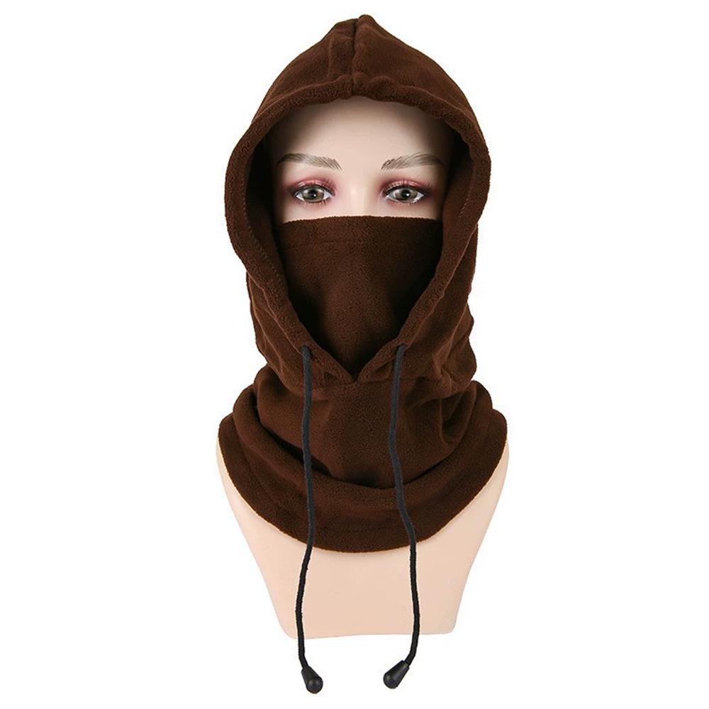 Autumn Winter Warm Cap Fleece Balaclava Hat Head Cover Neck Hat Motorcycle Bike Windproof Sports Scarf Caps for Men Women