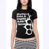 In Stock: Y2K Printed Slimming Short Sleeve Women's T-Shirt - European & American Summer Hip Hop Street Style