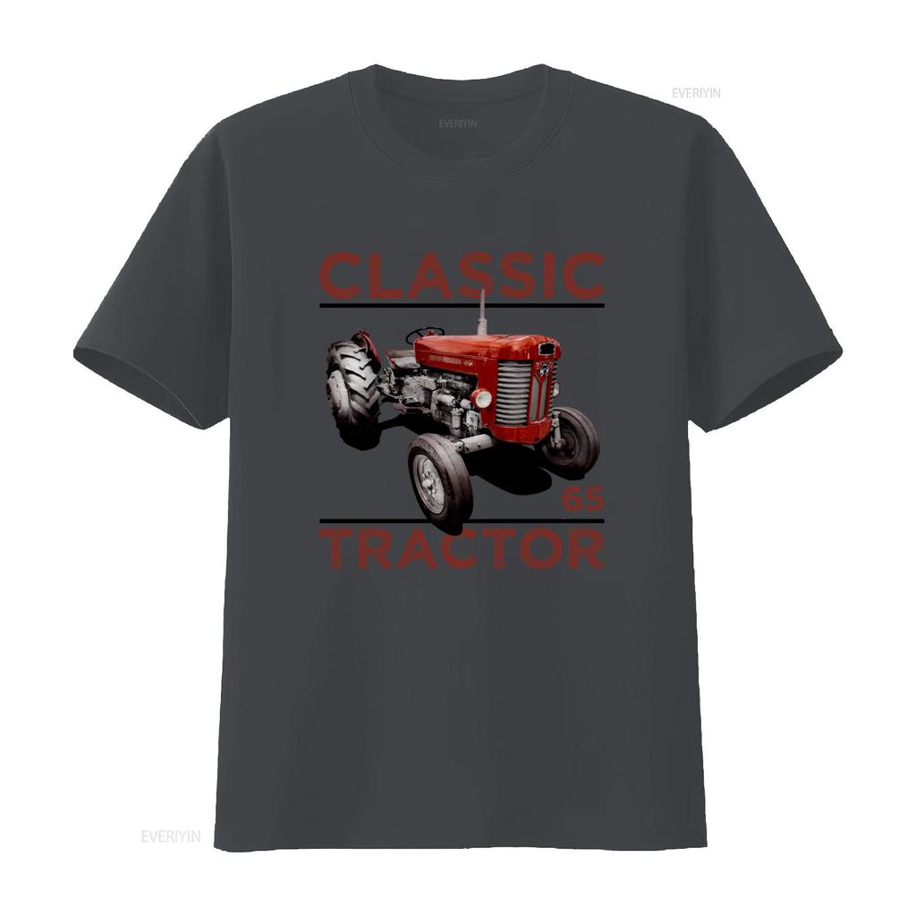 Classic Vintage Tractors Massey Ferguson 65 Inspired Retro Style T Shirt vintage Washed Breathable fashion Unisex