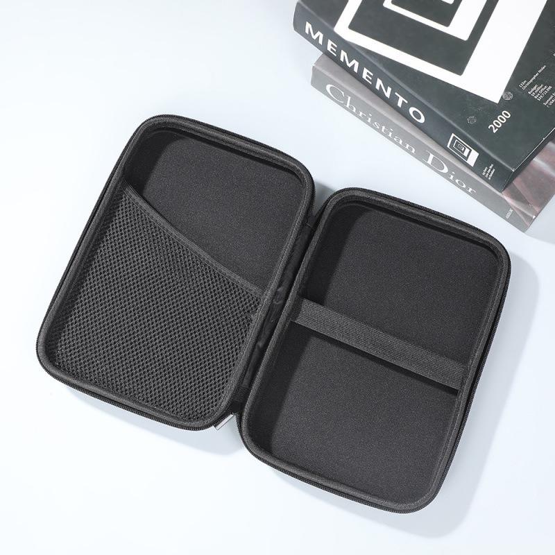 Durable Hard Shell Square Table Tennis Racket Bag - Portable Storage Solution