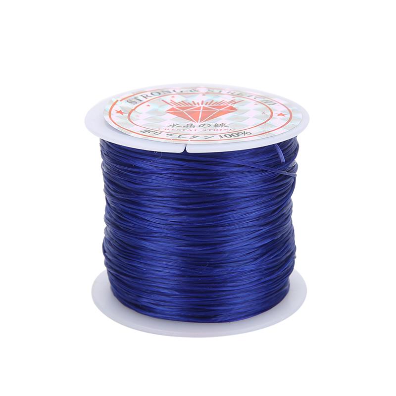 50meters 0.5mm Strong Elastic Beading Cord Thread For Bracelet Necklace Nylon Crystal Stretch String Wire DIY Jewelry Making