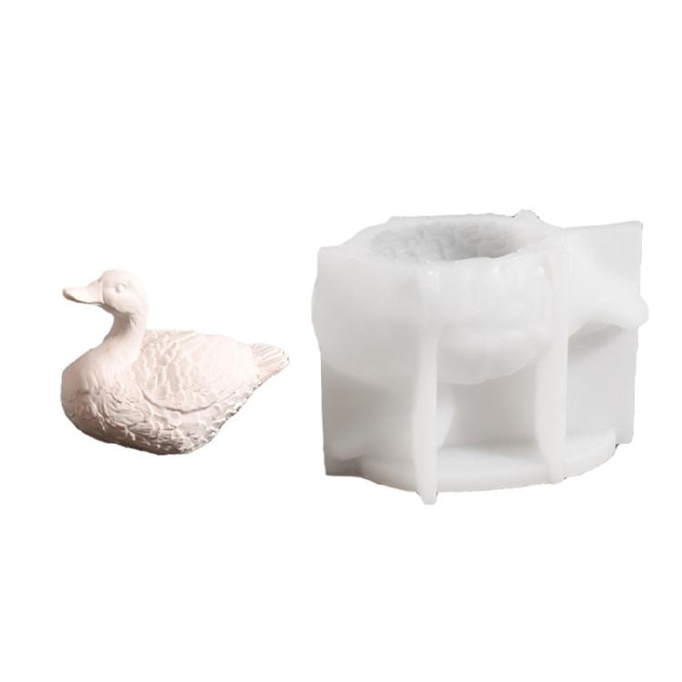 Flexible Silicone Mould Accessory for Creating Duck Candle Holders Decoration With Resin And Plaster Daily Use