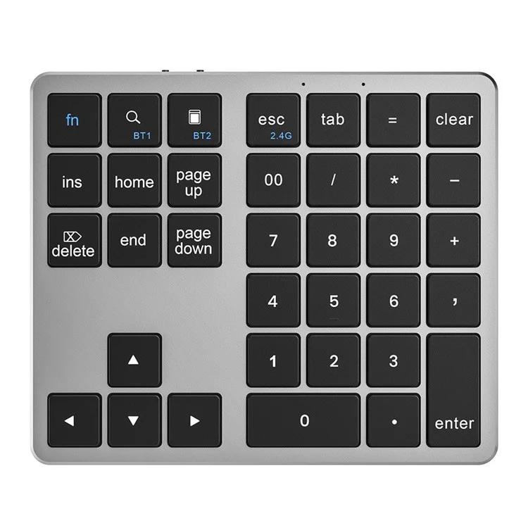 

Тонкая клавиатура Bluetooth K-35 с 35 клавишами, 2.4G+Bluetooth, двухрежимная клавиатура