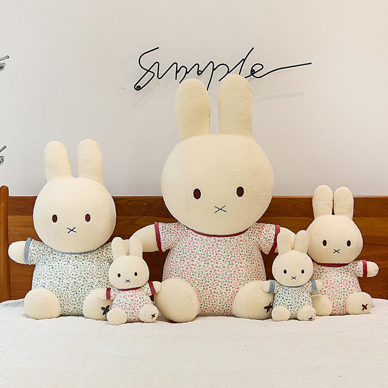 White Rabbit Doll Pajamas Miffy Rabbit Doll Cute Doll Birthday Gift Ornament Decoration