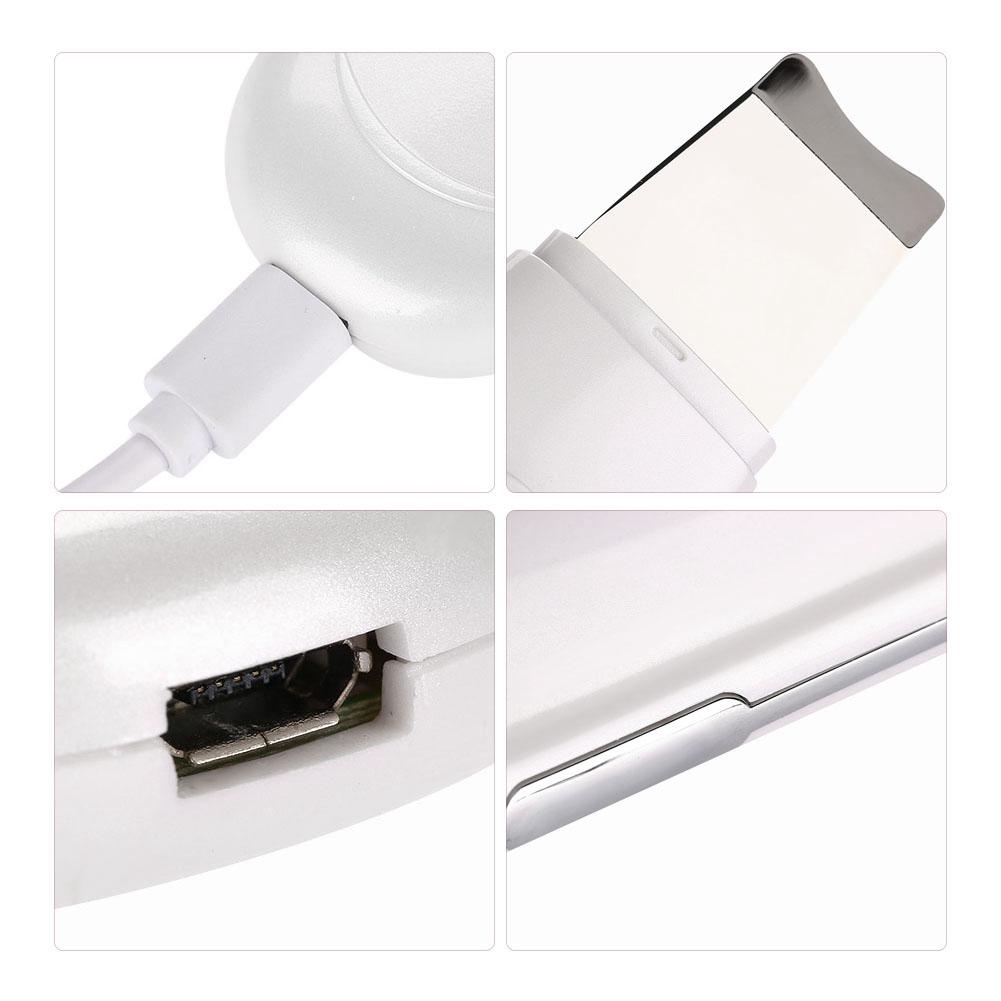 EMS Ion Ultrasonic Facial Cleaner Skin Peeling Face Pores Deep Cleansing Cuticles Removal Scrub