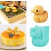 Duck Figurine Silicone Candle Molds for Epoxy Resin Making Candle Soap Candy Cake 3D Duck Fondant Molds Chocolate Molds