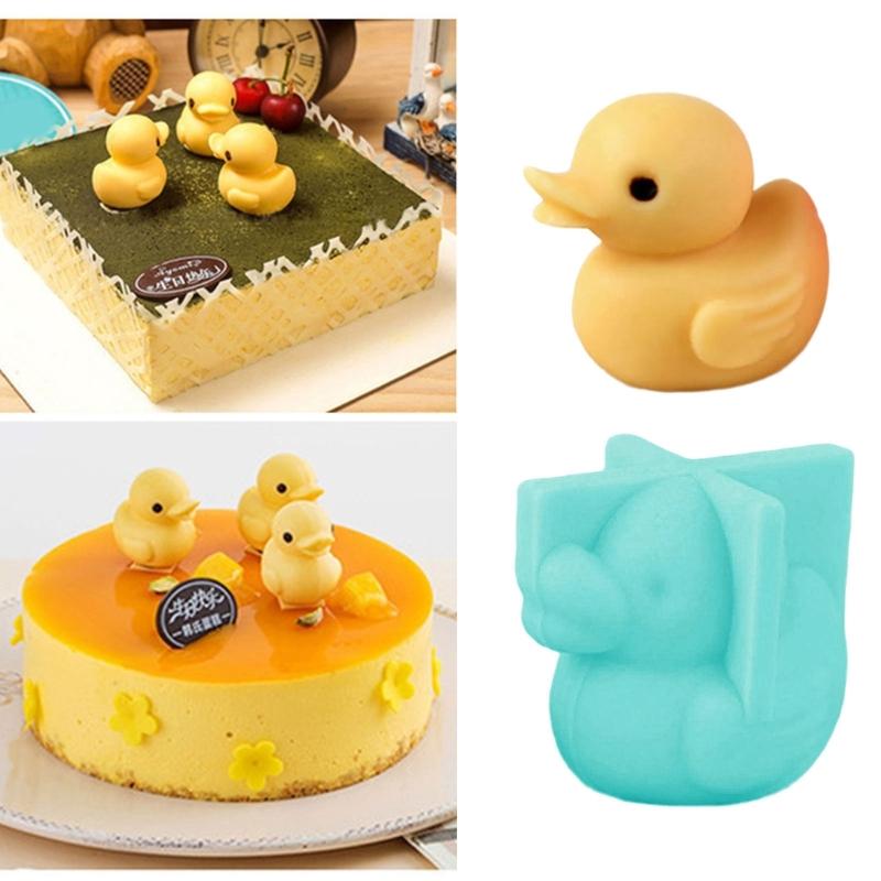 Duck Figurine Silicone Candle Molds for Epoxy Resin Making Candle Soap Candy Cake 3D Duck Fondant Molds Chocolate Molds