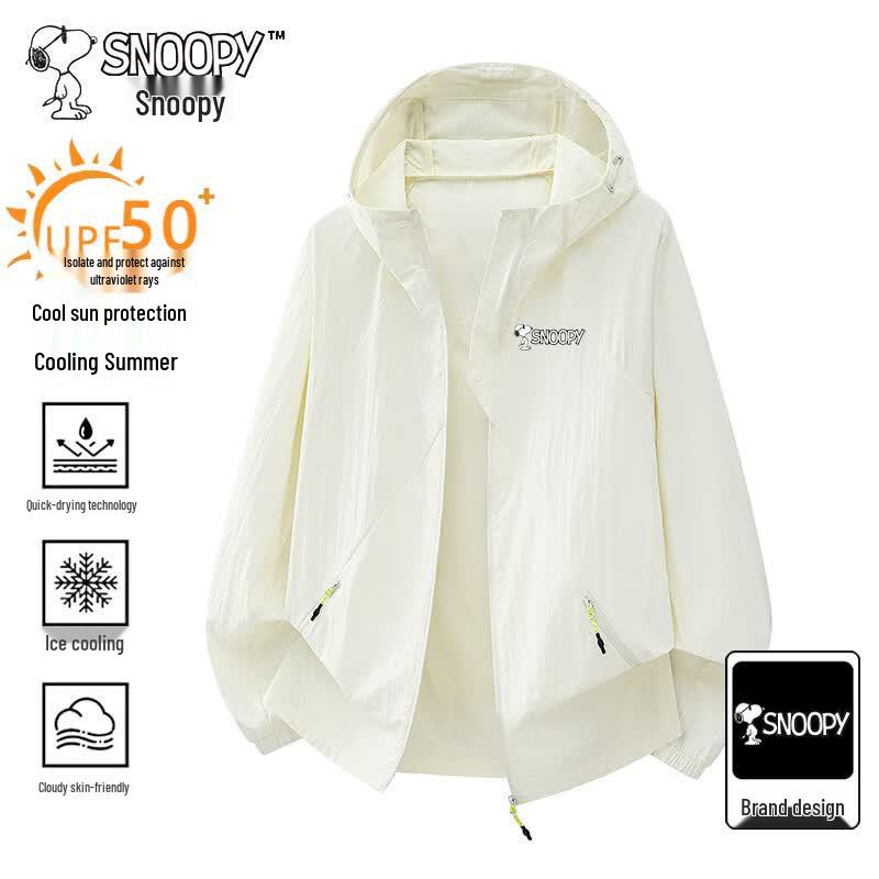 Snoopy Men s UV Protection Hooded Sun Jacket L