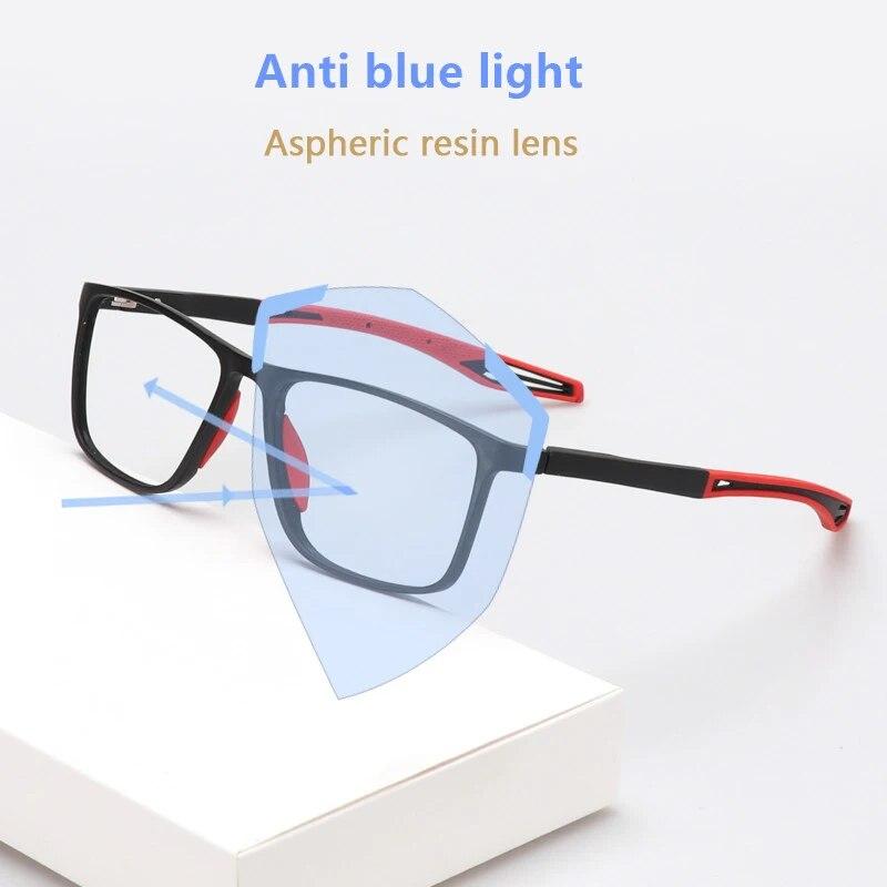 TR90 Photochromic Eye Glasses Men Women Myopia Eyeglasses Finished Glasses Students Short Sight Eyewear 0 -0.5 -1 -1.25 -1.5 -6