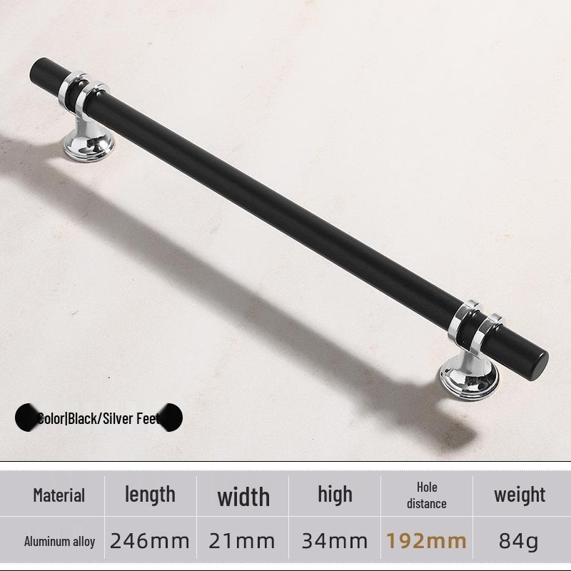 Modern Minimalist European Two-Tone Wardrobe & Drawer Handle