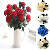 Silk 10 Heads Rose Artificial Flowers Fake Bouquet Wedding Home Decor Party