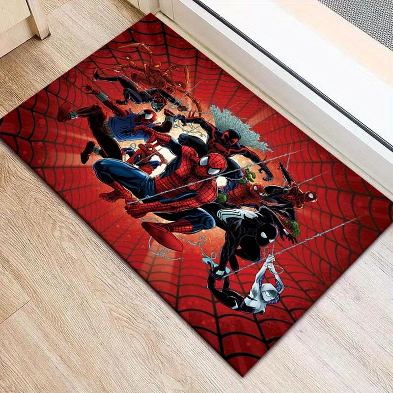 1pc Spider-Man Pattern Area Rug Soft Flannel Floor Mat for Living Room,Office,Bedroom and Carpet,Sofa Coffee Table Floor Mat 60cm by 90cm
