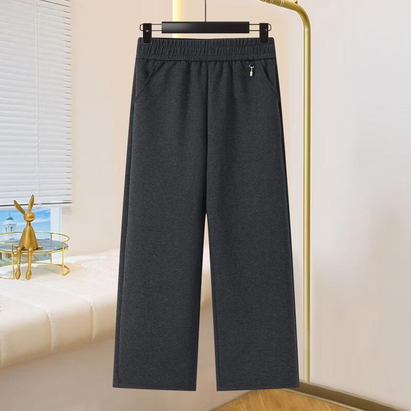 YUZHAOLIN Women's High-Waisted Relaxed Straight Leg Trousers