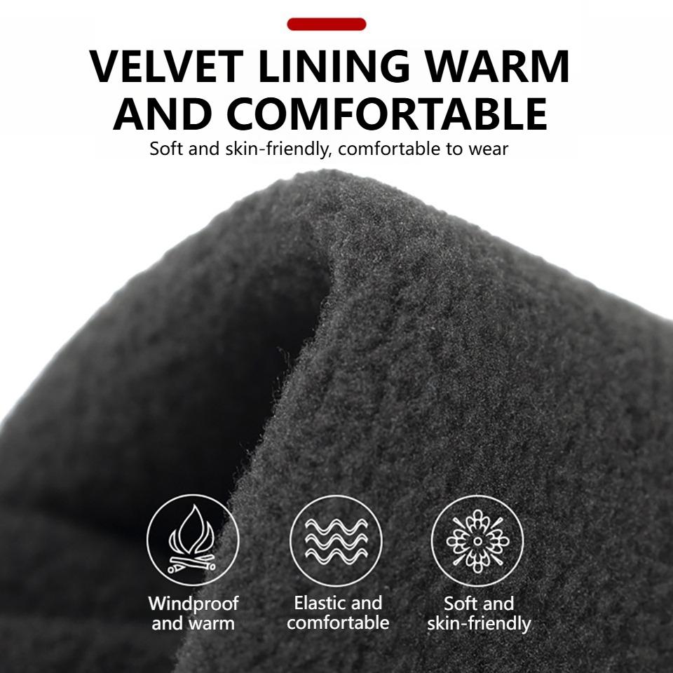 Men Winter Waterproof Cycling Gloves Outdoor Sports Ski Running Motorcycle Touch Screen Fleece Gloves Warm Full Fingers