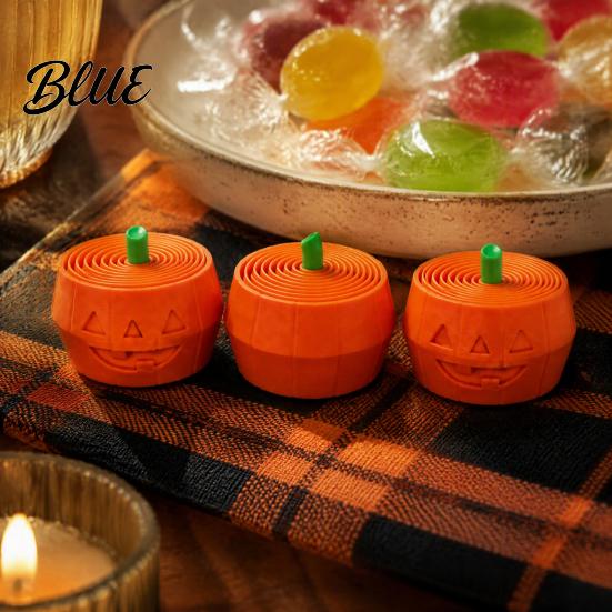 Stress Relief Fidget Toys 3D Printed Halloween Pumpkin Toy Retractable Spiral Flexible Gadgets Ornament PLA Sensory Figurine for Kids And