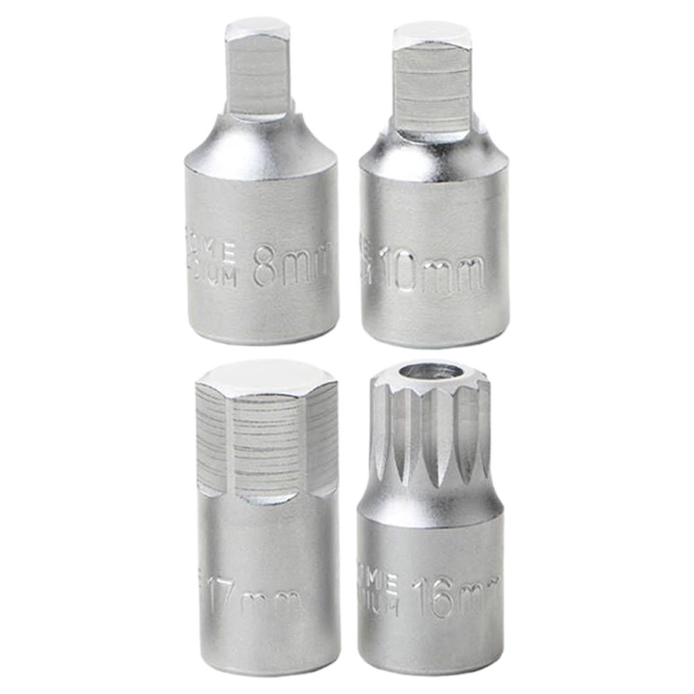 Oil Sump Drain Socket Wrench  Square Oil Sump Drain Plug Key Tool Remover 3/8 Drive Auto Repairing Gearbox Screw Wrench