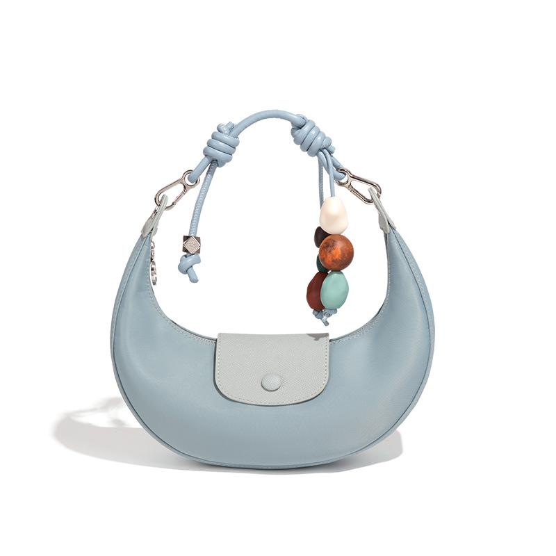 

Светлая роскошь французская бисерная сумка-полумесяц подмышку хобо для поездок на работу легкая портативная сумка-пельмень на одно плечо кроссбоди сумка-полумесяц женская