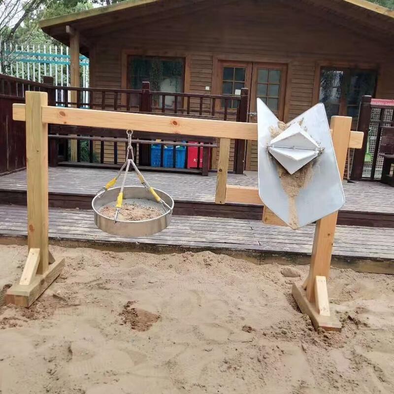 WEZHO Wooden Sand Funnel Toy for Kids