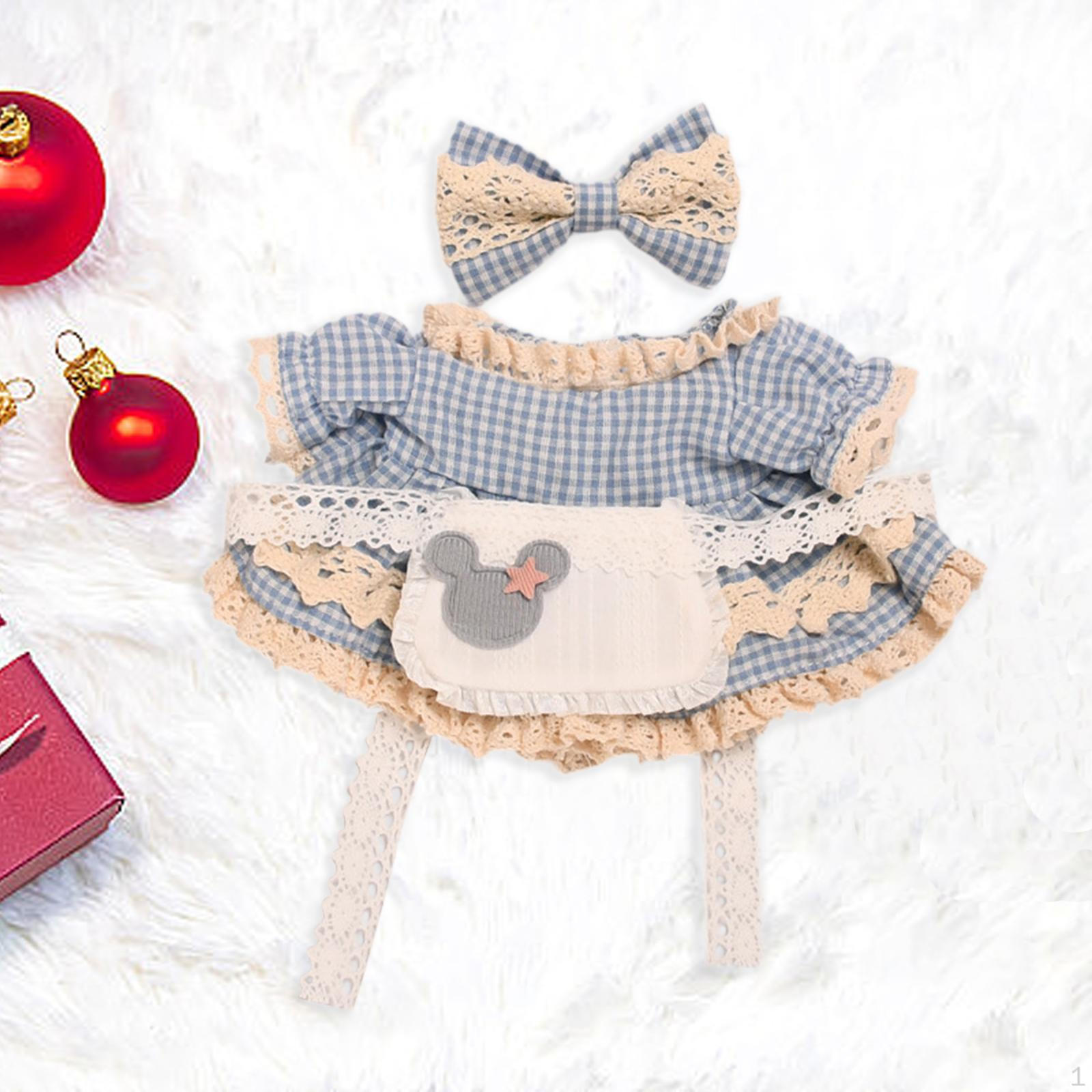 

Очаровательное клетчатое платье для куклы 87