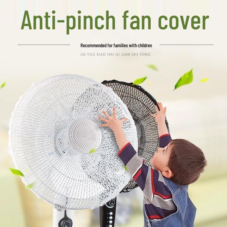 Universal Floor-standing Fan Safety Cover with Child Anti-pinch Design and Dust Protection