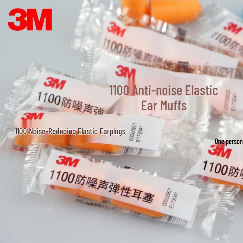 3M 1100 Soundproof Foam Earplugs: Noise Reduction for Sleep, Study, and Work.