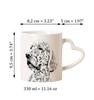 English Setter, Lawerack, Laverack - Cup with a Dog, Adorable Cup with a Heart-shaped Handle, Universal Gift from the Art-Dog Brand