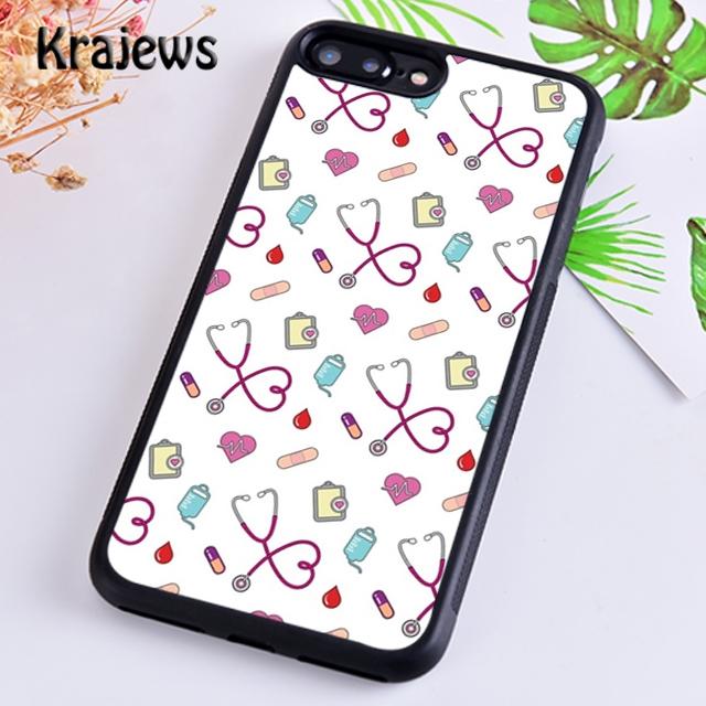 Krajews Doctor Medical Devices Stethoscope Phone Case For iPhone 17 Air 16 15 14 Plus 11 12 13 Pro Ma Plus Coque Fundas