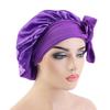 Sleep Cap Satin Bonnet Night for Head Cover Wide Elastic Band Sleeping Soft Adjustable Ribbon Strap Hair Turbans for Wom