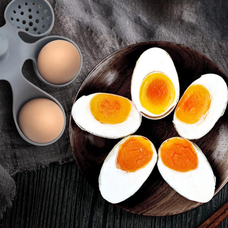 4/6 Hole Silicone Egg Cooker High Temperature Resistant Steamed Egg Tray Food Grade Complementary Food Tools