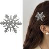 Snowflake Barrettes Studded Christmas Glitter Elegant Snowflake Hair Clip Christmas for Women, Snowflake