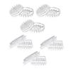 12/16Pcs Furniture Caster Cup Carpet Protectors Comfortable Touch Spiked Furniture Cup Clear Plastic Chair Leg Covers
