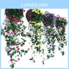 Vakker 100 cm Kunstige Blomster Silkerose Falsk Krans Ranke Efeu Plante Blader For Fantastisk Hjemmeinnredning