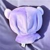 Dressed-up Mime plush toy with poncho, approximately 15cm, official cute merchandise (1, black purple)