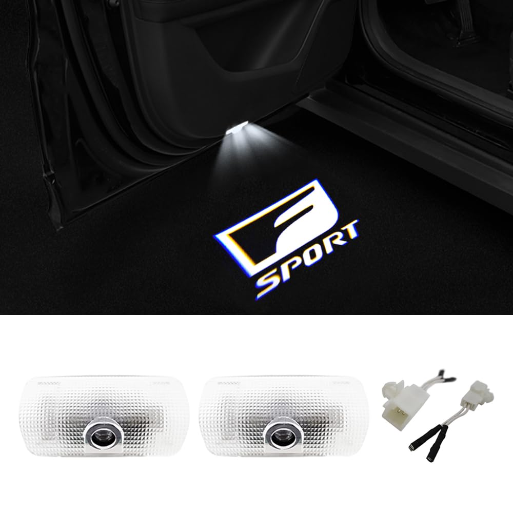 Courtesy Light, Car Curtain Lamp, Fade-Resistant, LED Logo Projection Courtesy Light, Door Light, Set