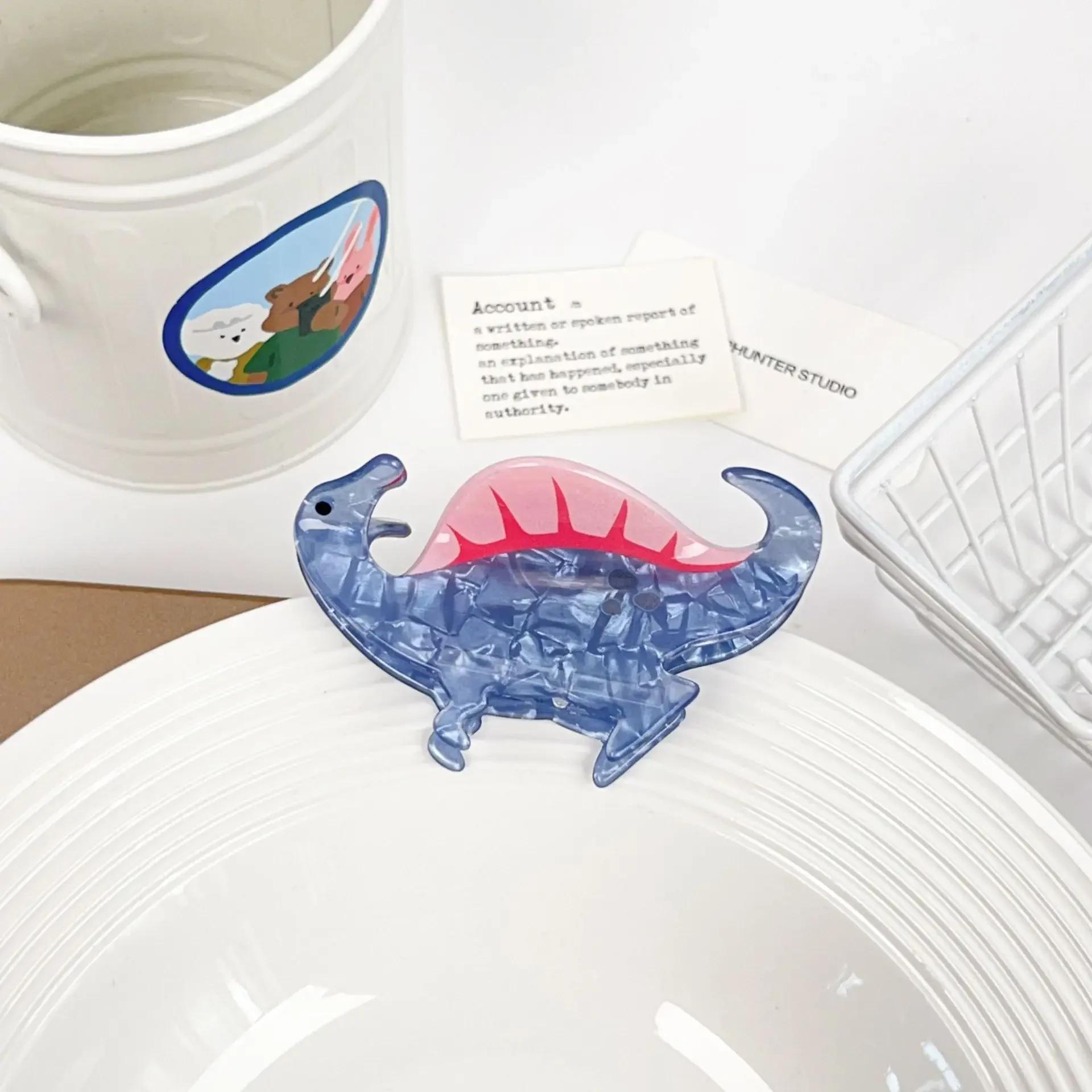 

Muweordy Colorful Dinosaur Hair Claw Funny Chameleon Crab Hair Clip Cute Acrylic Claw Clips Hair Accessories for Women Girls