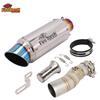 Slip On For CFMOTO 450MT 450 MT IBEX 450 2024 2025 Motorcycle Exhaust Escape Moto Systems Middle Link Pipe Carbon Fibe Muffler