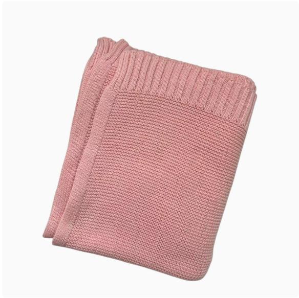 Personalized Kid Name Baby Blanket Embroidered New Born Baby Blanket Stroller Swaddles Breathable Cotton Knitted Blanket Bedding