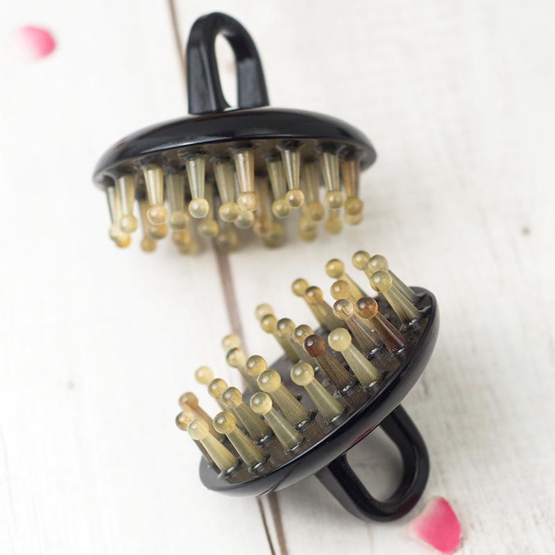 

Natural Sheep Horn Head Massage Comb for Girls