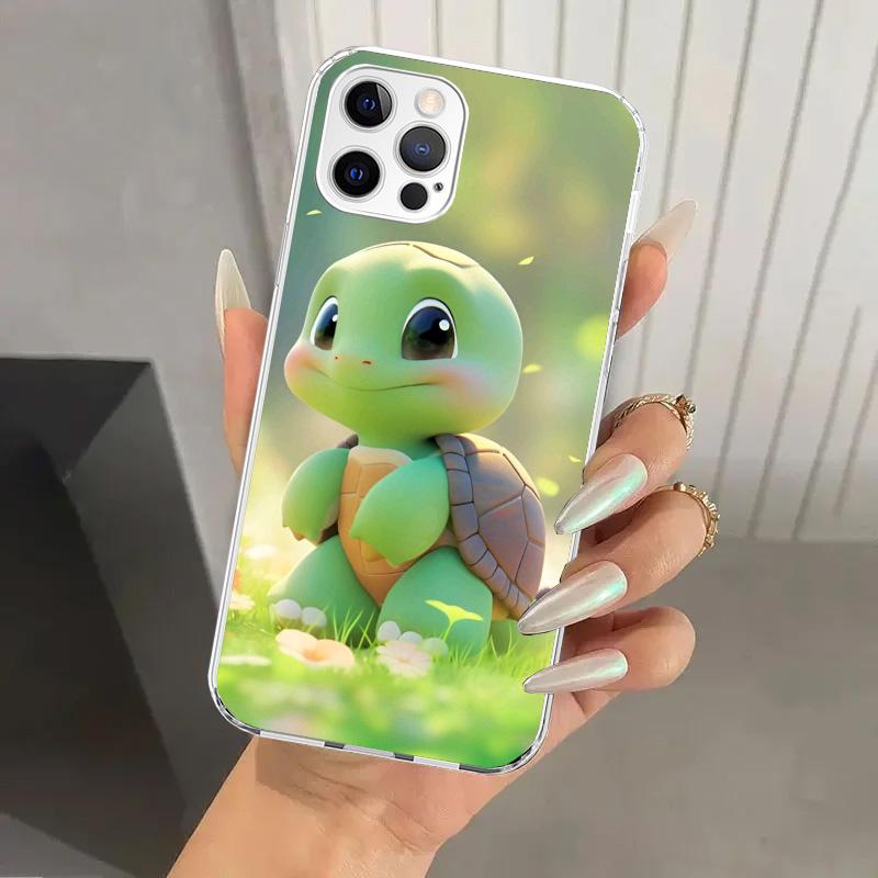 Cartoon Sea Turtle Tortoise Phone Case for Iphone 17 Air 16 15 Plus 14 13 Mini 12 11 Pro Max 16E 7 8 SE 2020 Soft Funda Print Sh