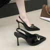 Fashion Sexy Women's High Heels Sandals Pointed Toe Summer Shoes 2026 Slingback New Dress Party Woman Stilettos Sandals