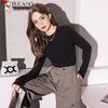 Women's Stand Collar Long Sleeve Base Layer T-Shirt