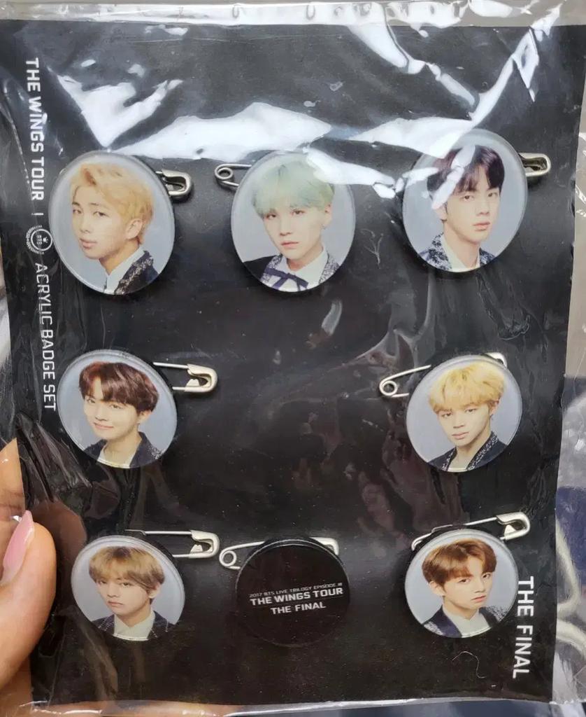 BTS Bangtan Wing Tour Acrylic Badge Set (Wings Corn, Suya Seokjin, Jimin, V)